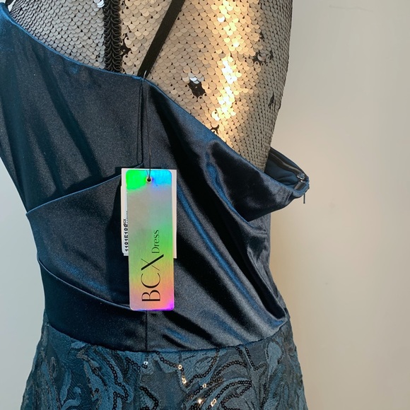 NWT BCX JUNIORS EMBROIDERED STRAPLESS FIT & FLARE DRESS  - sz 13 / womens sz 10 - Picture 8 of 8